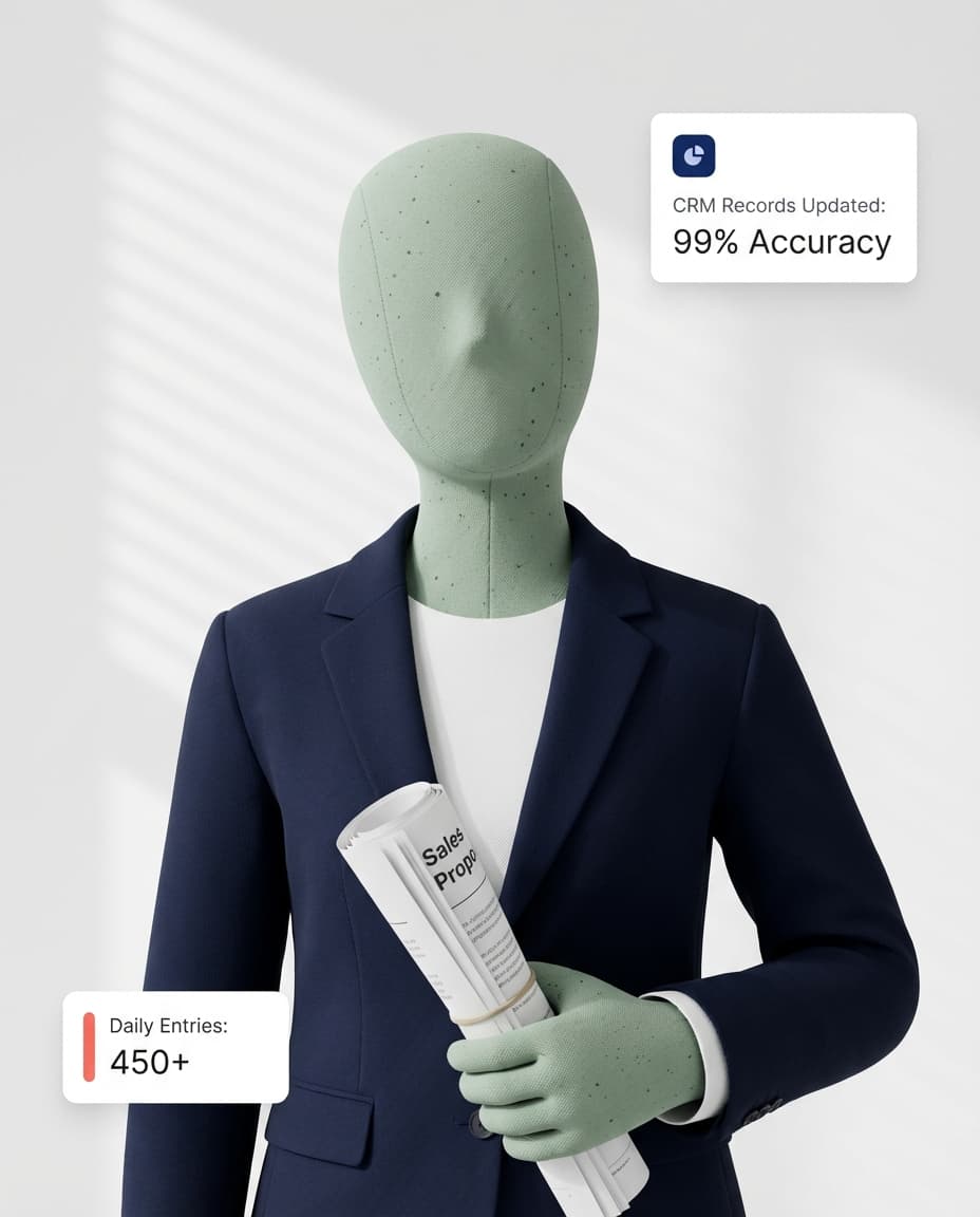CRM Data Entry Automator - Auto-populate CRM from emails and calls