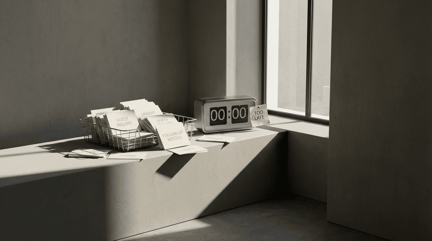 Generic Guest Communication: Personalized service at scale requires time your staff doesn't have, limiting loyalty and repeat business