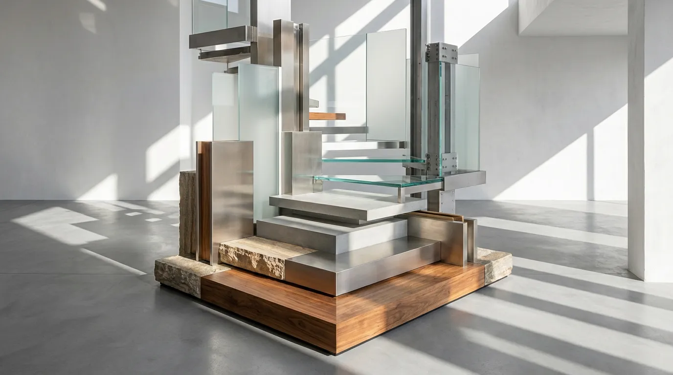AI leadership and facilitation: a glass and timber sculpture in a sunlit room